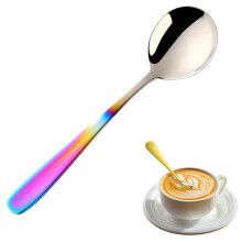 Mini espressolepel van roestvrij staal, 17,5 cm