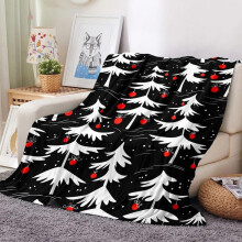 Christmas Flannel Blanket Soft Cozy Throw 40x51 Inch