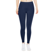 Women's low-waisted opaque yoga leggings navy winter