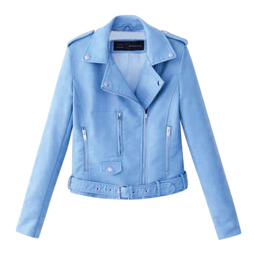 Women's Plus Size Zip-Up Jacket Blue XXL