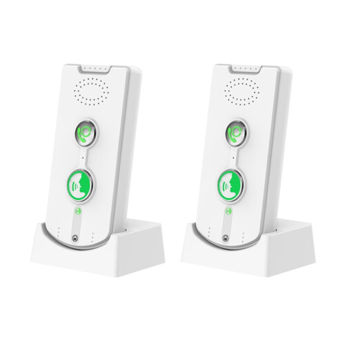 Wireless Intercom White 2-Way 500m Range