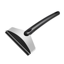 Stainless Steel Snow Shovel with Ice Scraper and Brush