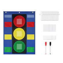 Classroom Behavior Stoplight Chart with 5 Blank Cards and