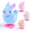 Wind-Up Hopping Bunny Plush Toy 1 Piece 1