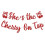 Cherry Bachelorette Banner Red Glitter 1pc 1