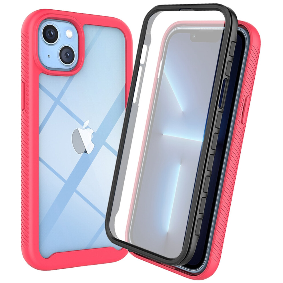 Iphone 14 Case With Built-In Screen Protector Pink 9132278385747