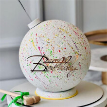 Gold Acrylic Birthday Cake Topper DIY Baking Decoration