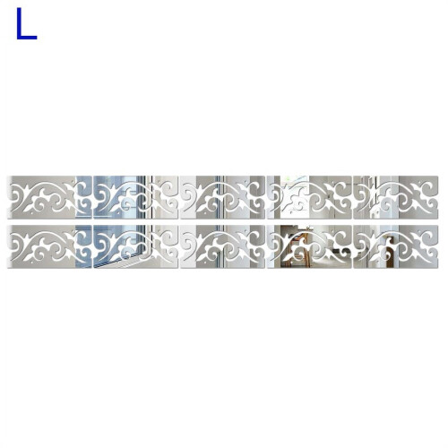 Sticker mural effet miroir 3D en acrylique (10 pièces)