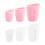 Silikonmätkoppset Transparent6 st125 ml250 ml 1