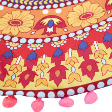 2X Indian Mandala Floor Pillows Round Bohemian Cushion Cushions Pillows Cover Case 13
