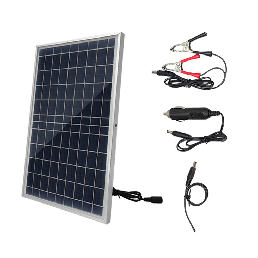 Solar Panel Kit 12V Polycrystalline 20W Portable Outdoor 9401284118565