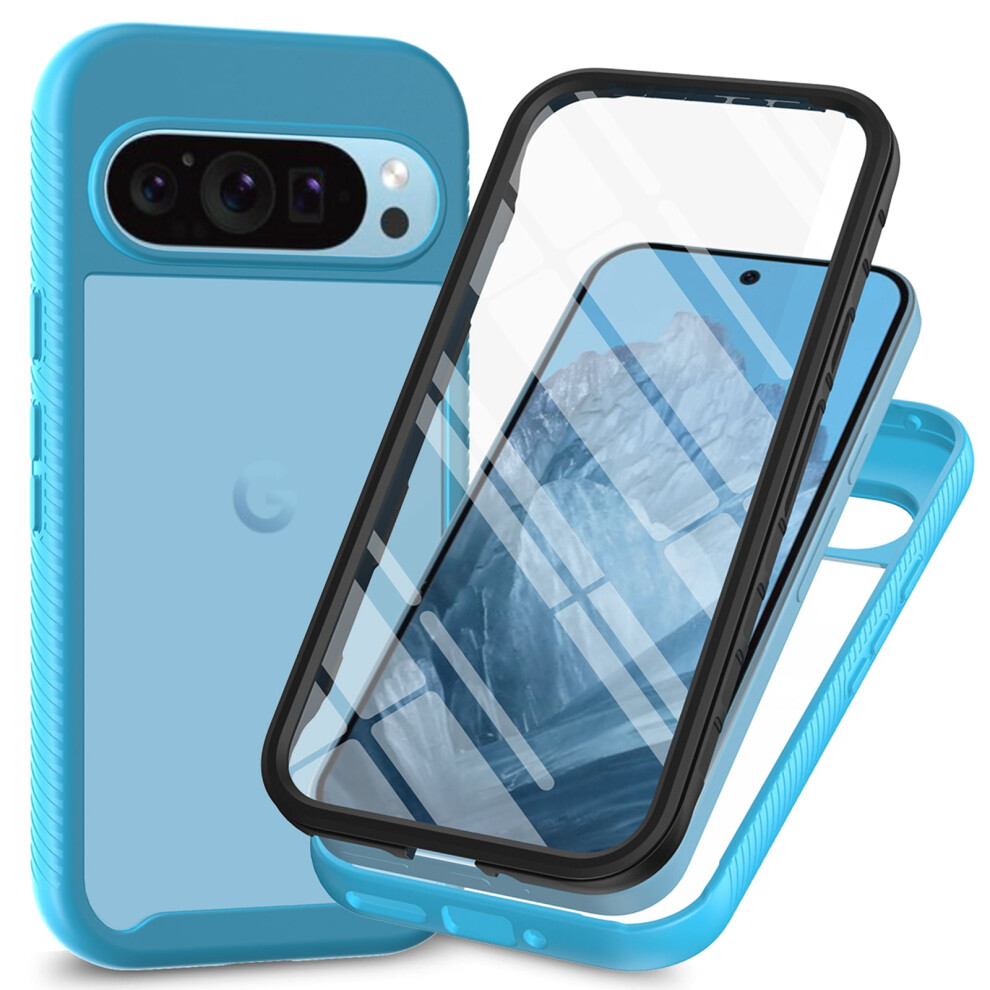 Google Pixel 9/9 Pro Shockproof Hybrid Case With Built-In 9132278388267
