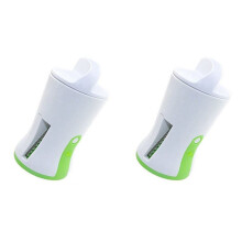 2 Embudo Espiral Embutidora Vegetal ABS Acero Inoxidable Zanahoria Pepino Rebanador Mezclador Vegetal Espiral Cuchilla Cortador