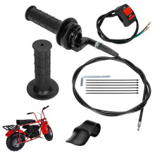 Mini Bike Throttle Handle with Cable and Flameout Switch