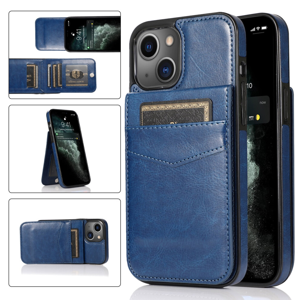 Iphone 14 Shockproof Wallet Case Â Faux Leather, Dark 9132278399812