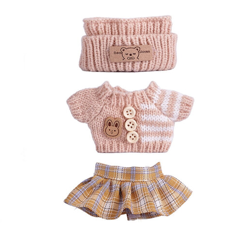 Luxury Doll Clothes Set for 17cm Dolls 3-Piece