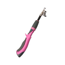 Mini Telescopic Fishing Rod Pink 1.6M