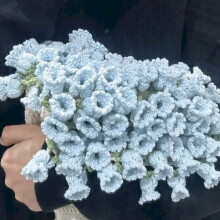 Crochet Rose Bouquet Blanket Kit for Adults 110 cm