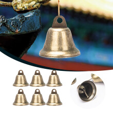 Retro Bronze Iron Hand-Cranked Bell Set 6 pcs 38mm