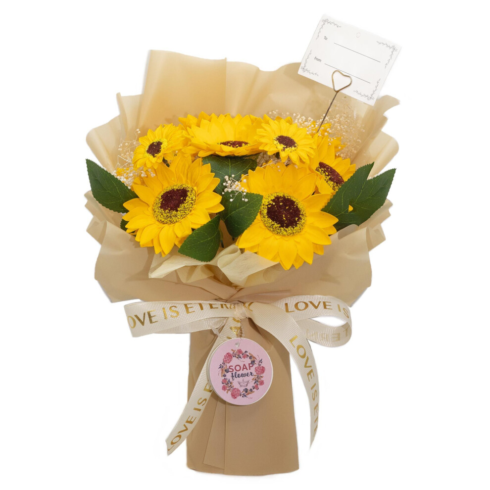 Soap Flower Bouquets Large Sunflowers Bouquet - Love is Eternal -  Gift Card