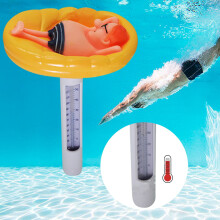 Thermomètre flottant pour piscine, spa, jacuzzi, jacuzzi, spa. Grand affichage en PVC.