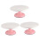 Rotating Cake Stand Pink 27.5x27.5x10cm 3-Pack 4