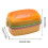 Hamburger-Shaped Lunch Box 3-Layer Microwave-Safe 3