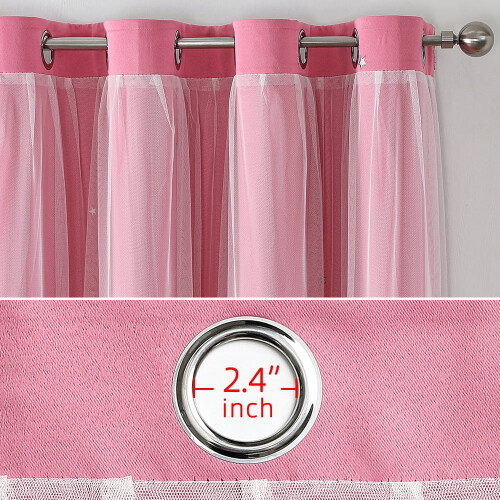 Simplicity Perforated Curtain Panel Brown A84 51.1in L x 1