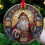 White Horse Acrylic Christmas Ornament Multicolor 1