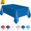 Blue Plastic Tablecloth Rectangle 6 ft x 4.5 ft 2-Pack 1
