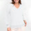 Women's V-Neck Long Sleeve Pullover Sweater White XL 8
