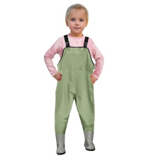 Kids Chest Waders Green for Girls 4-5 Years