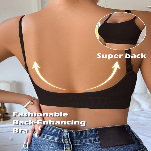 Seamless Comfort Sports Bra Breathable Adjustable Support 2