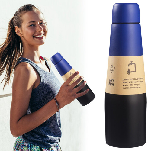 Vákuumszigetelt rozsdamentes acél vizespalack 18oz