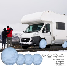 RV Tire Covers 4-Pack Sun and Waterproof Reflective 24-32