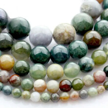 Natural Stone Beads Strand Indian Agate 4mm-12mm
