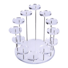 Acrylic Cupcake Stand 12-Tier Round Tray
