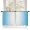 Light Blue White Gradient Sheer Curtains 52x54 Rod Pocket 1