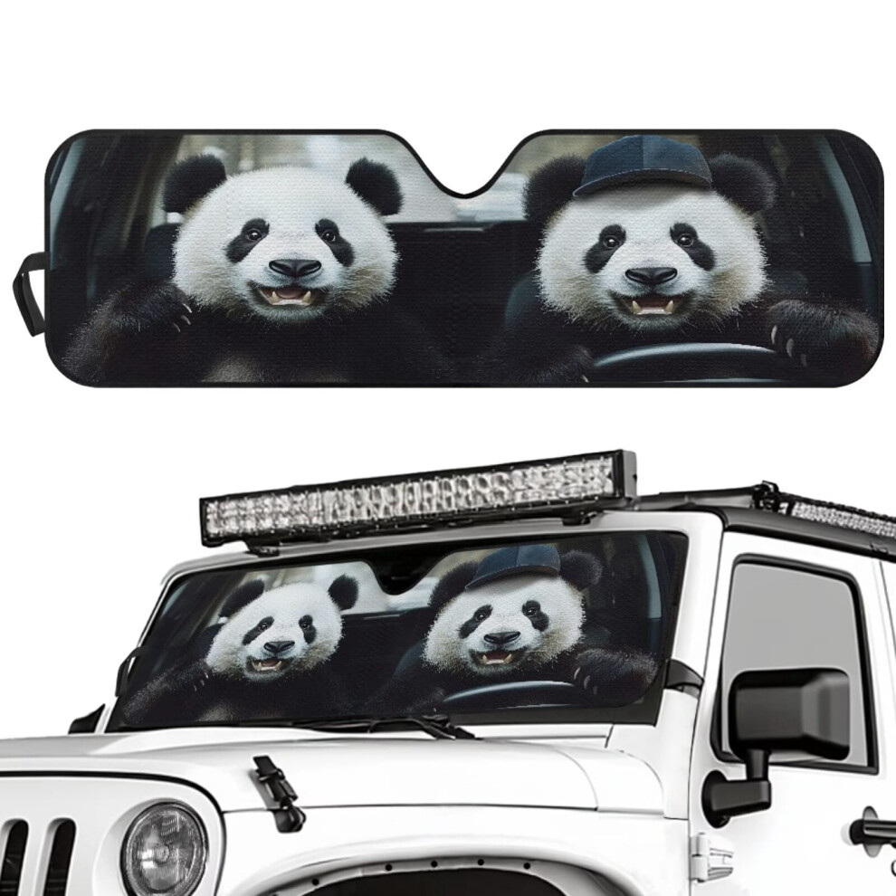 Panda Car Windshield Sun Shade Uv Heat Protection For Jeep 9180435759429