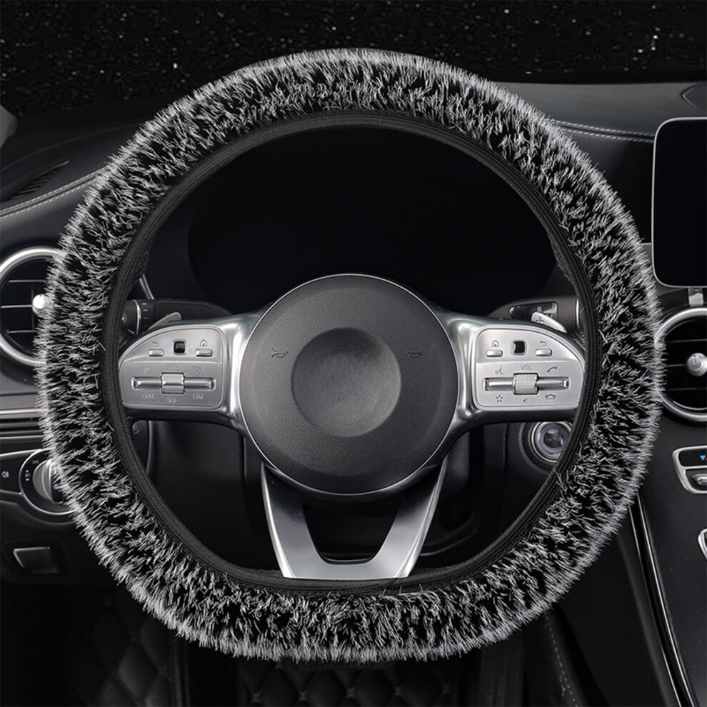 Steering Wheel Cover Anti-Slip Fuzzy Plush Velvet 1 Pack 9101399876007