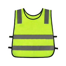 Kids Reflective Safety Vest Orange Green One Size