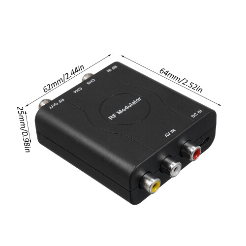 RF Video Modulator Converter for TVs AV Input 2