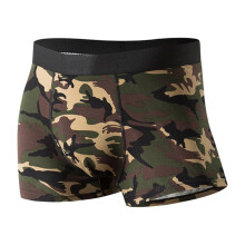Boxers en coton respirant pour homme, vert armée, taille XL
