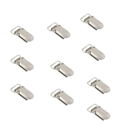Pacifier Holder Pouches Metal Clip 10 pcs