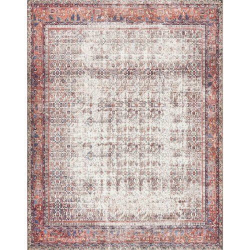 Layla LAY-12 Oriental Area Rug Ivory Brick 2.5 x 7.5 ft 1