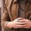 Men's Titanium Steel Turquoise Ring with Opal Inlay 6