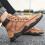 Men's Casual High-Top Leather Boots Warm Short Style 4
