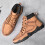 Men's Casual High-Top Leather Boots Warm Short Style 5