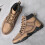 Men's Casual High-Top Leather Boots Warm Short Style 6