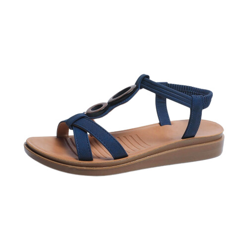 Women's Roman Strap Flat Sandals Size 40 EU